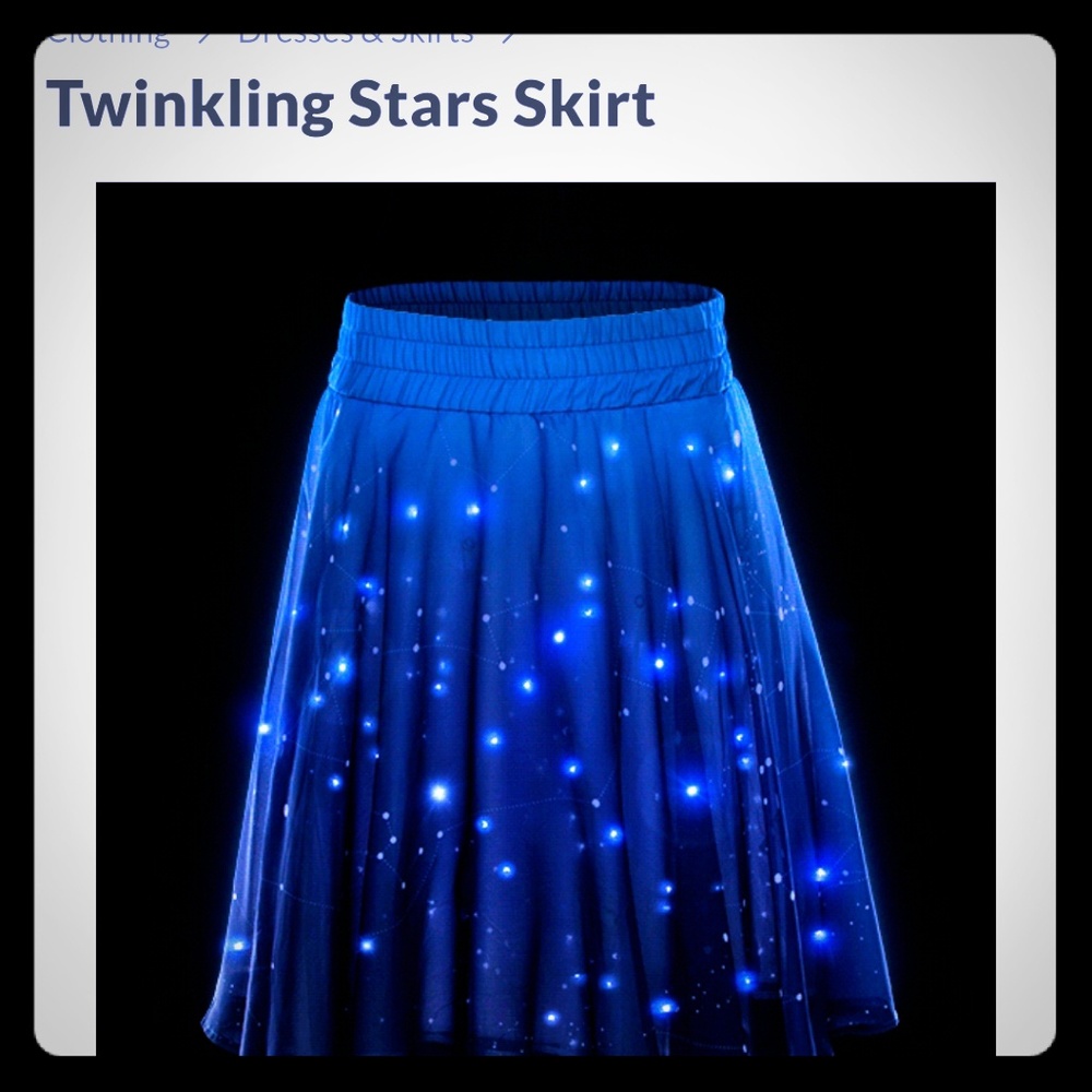 Twinkling Stars Skirt Thinkgeek Plus Size